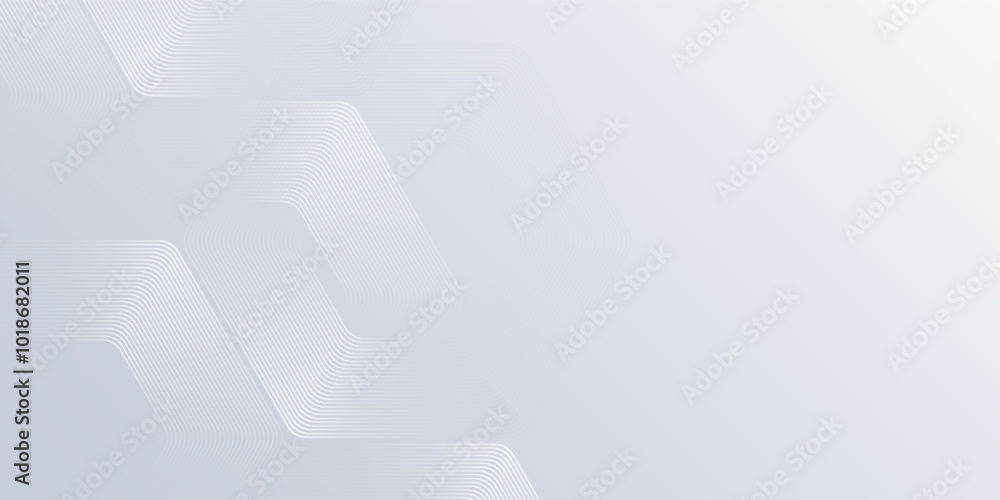 Panoramic geometric hexagon on abstract white background abstract modern Panoramic geometric hexagon on abstract white background abstract modern