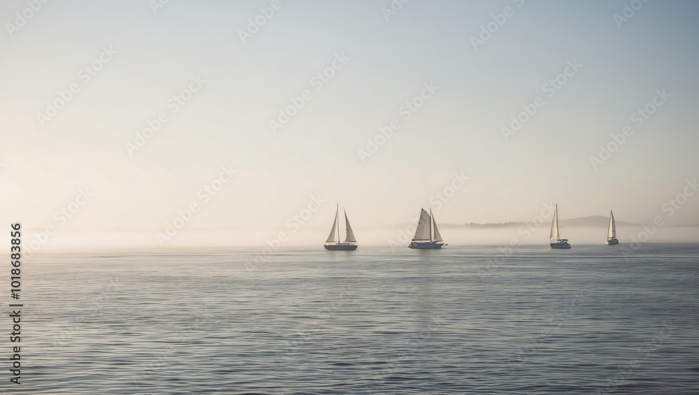 Fototapeta premium Blurred sea background.