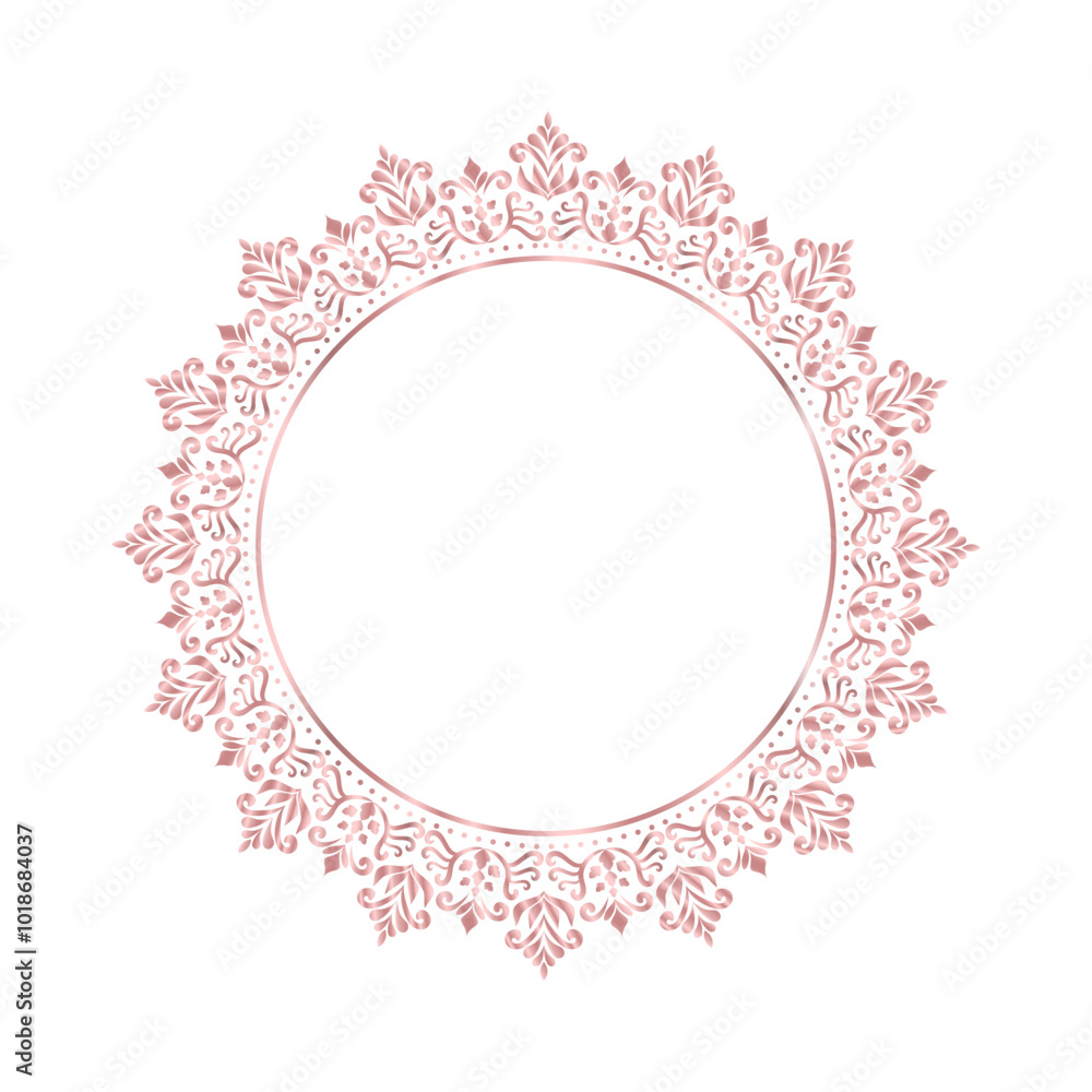 Damask Round Wreath rose gold circular round ornament floral Abstract pattern, Classic Victorian traditional style, illustration Vintage Design, Floral frames, Mandala, Antique, Moroccan frame Damask Round Wreath rose gold circular round ornament floral Abstract pattern, Classic Victorian traditional style, illustration Vintage Design, Floral frames, Mandala, Antique, Moroccan frame