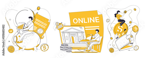 Investment vector illustration. The currency success circulates through veins effective financial management Invest in improvement, and dividends success will echo through halls your business