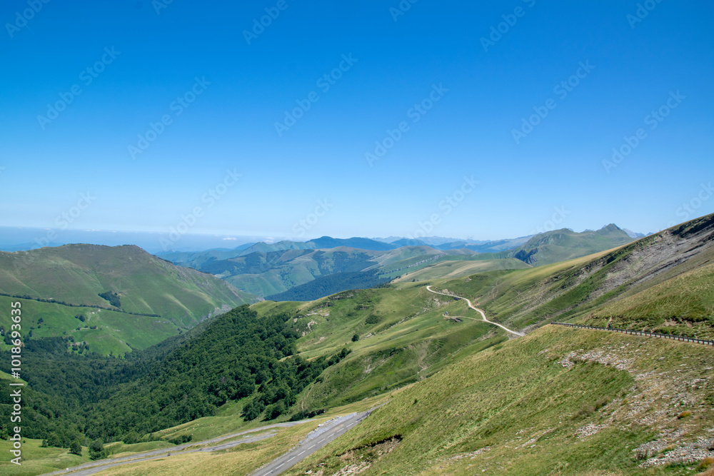 Naklejka premium landscape in the mountains
