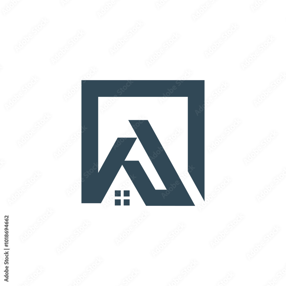 Modern building logo design concept Modern building logo design concept