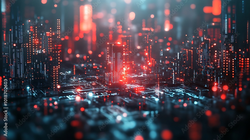 Futuristic AI technology featuring complex digital circuitry and neural networks Futuristic AI technology featuring complex digital circuitry and neural networks