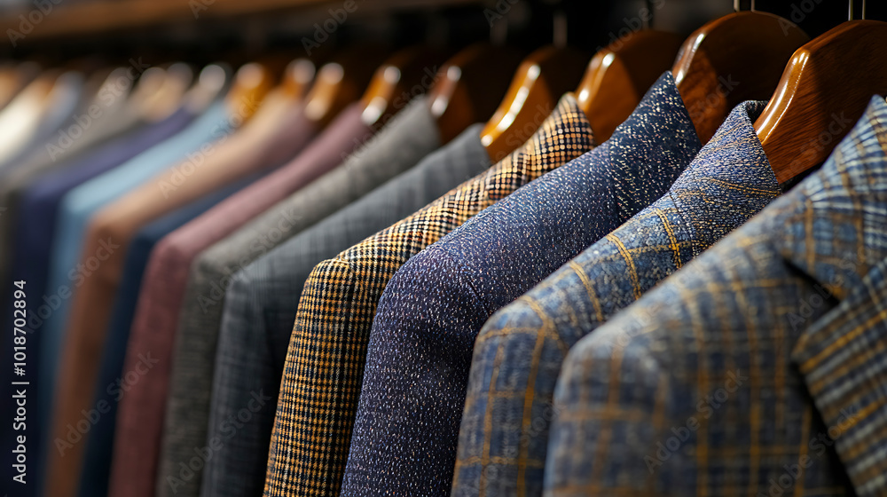 Obraz premium Luxury Collection of Patterned Men Suits