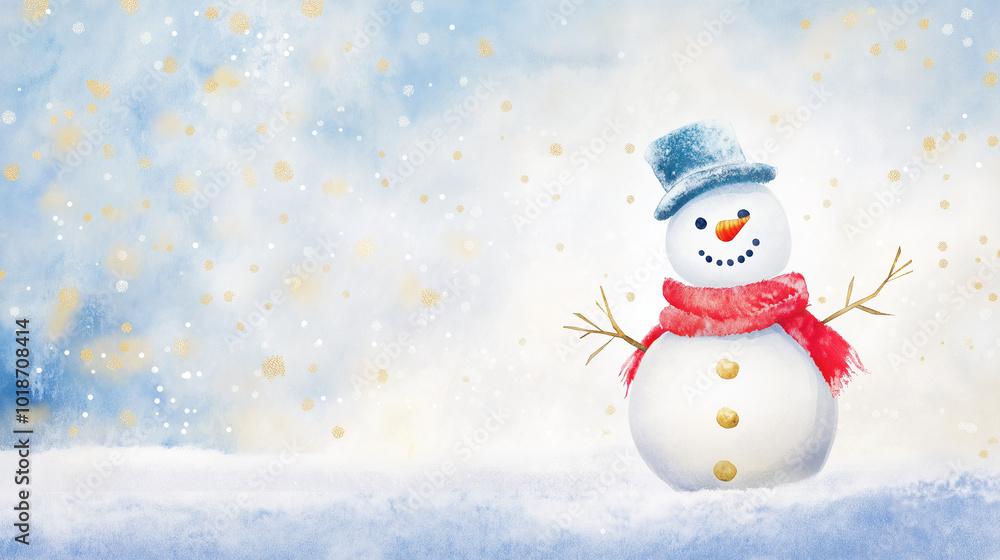snowman with christmas tree snowman with christmas tree