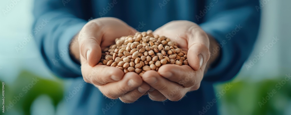 Farm worker spreading insect-based feed for pigs, representing eco-conscious and efficient livestock farming practices, insect feed, pig farming Farm worker spreading insect-based feed for pigs, representing eco-conscious and efficient livestock farming practices, insect feed, pig farming