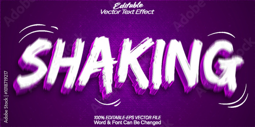Shaking Text Effect Editable Alphabet Urban Street Grafitti HipHop