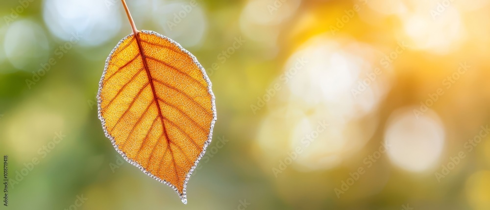 A close-up of a leaf dotted with water drops is featured in the foreground, while the background fades into a blur A close-up of a leaf dotted with water drops is featured in the foreground, while the background fades into a blur