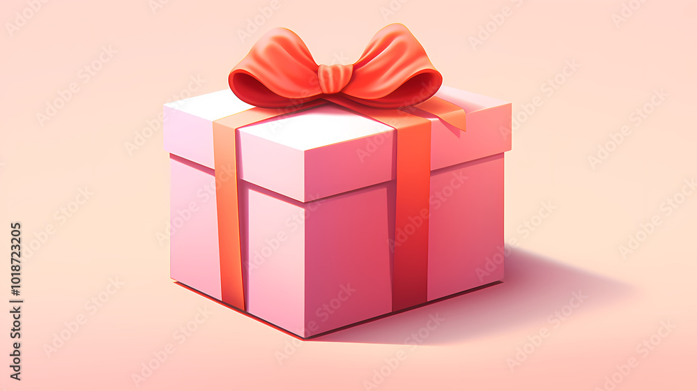Obraz premium Pink gift box