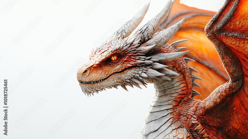A majestic dragon with fiery orange hues and piercing eyes, showcasing intricate scales and powerful wings. A majestic dragon with fiery orange hues and piercing eyes, showcasing intricate scales and powerful wings.