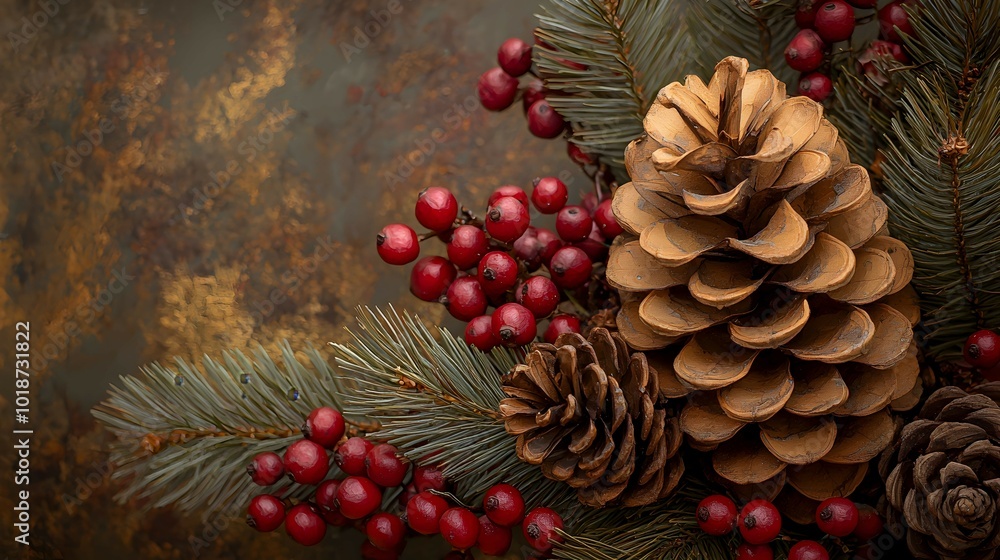 Rustic Pinecones and Berries for Home Decor Rustic Pinecones and Berries for Home Decor