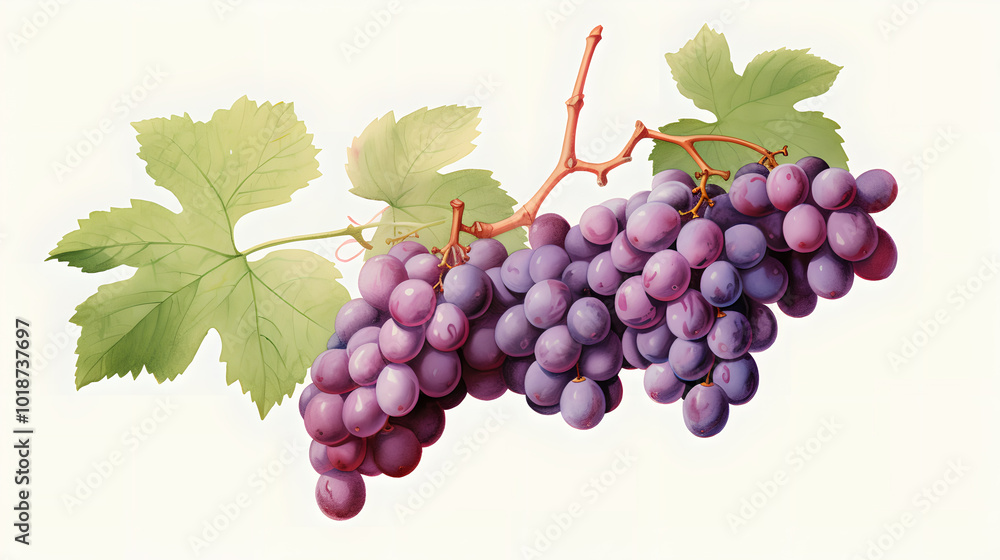 Fototapeta premium Grape illustration