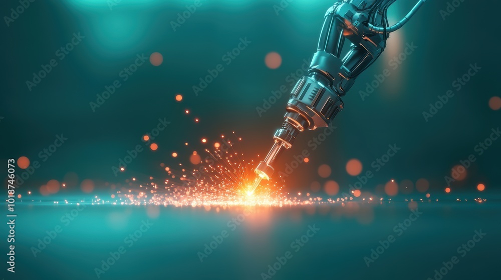 A robotic arm performing intricate surgery on a patient, showcasing advanced medical technology. A robotic arm performing intricate surgery on a patient, showcasing advanced medical technology.