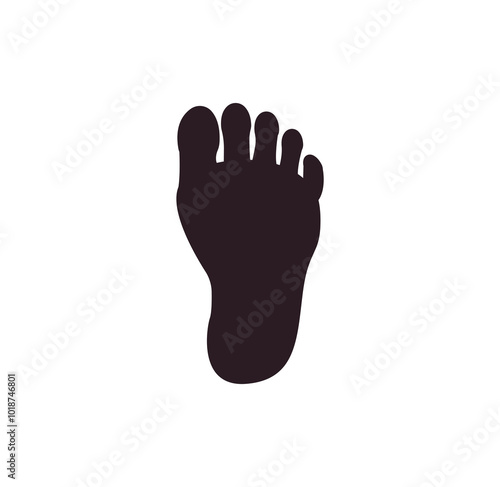 Foot feet symbol sign icon vector illustration