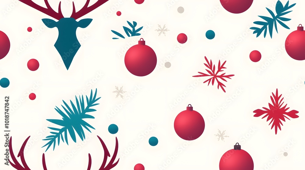 Elegant Minimalist Christmas Pattern Design Elegant Minimalist Christmas Pattern Design