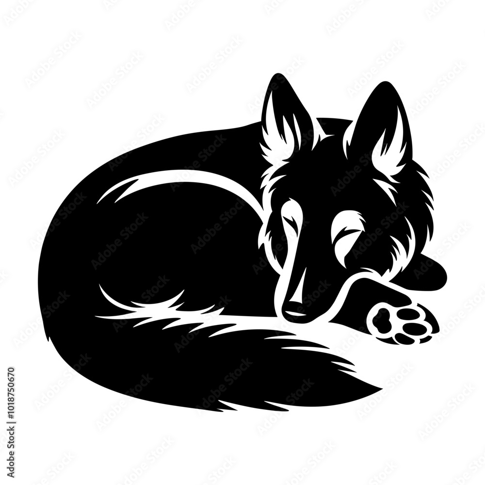 Obraz premium German Shepherd Sleeping