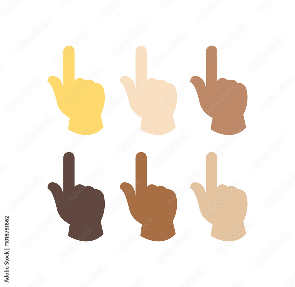 Fototapeta premium hand emoji vector symbol sign icon pointing