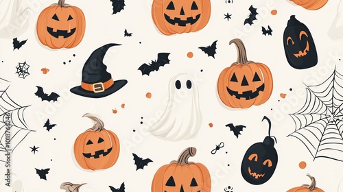 Halloween concept pattern