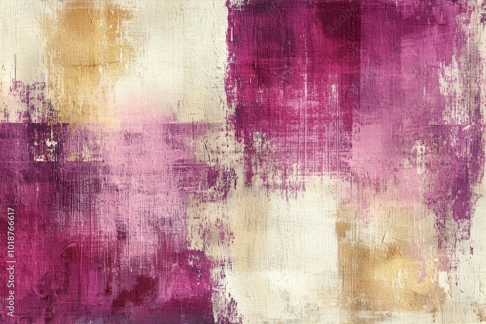 Abstract Textured Painting with Purple, Pink, and Beige Hues Abstract Textured Painting with Purple, Pink, and Beige Hues