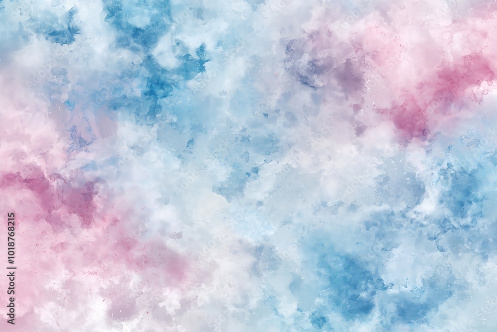 Fototapeta premium A Seamless Watercolor Wash Texture in Soft Blues and Pinks, Great for Backgrounds or Textiles, Texture for Background, High Resolution Wallpaper or Background