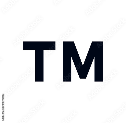 TM symbol sign icon vector trademark