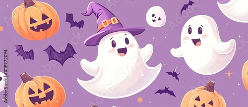Halloween concept pattern 