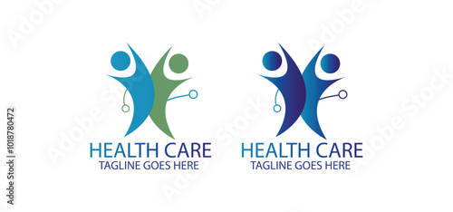 Healthcare logo template design, modern medical and  pharmacy logo