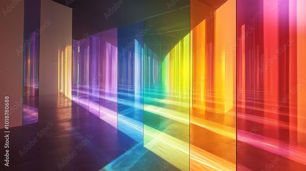 Rainbow Glass Corridor Rainbow Glass Corridor