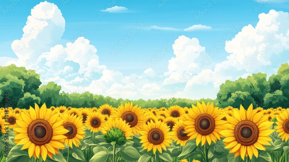 Obraz premium Summer Sunflowers