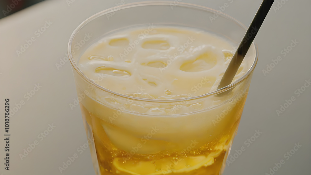juice, beverage, drink with fresh lemon in glass juice, beverage, drink with fresh lemon in glass