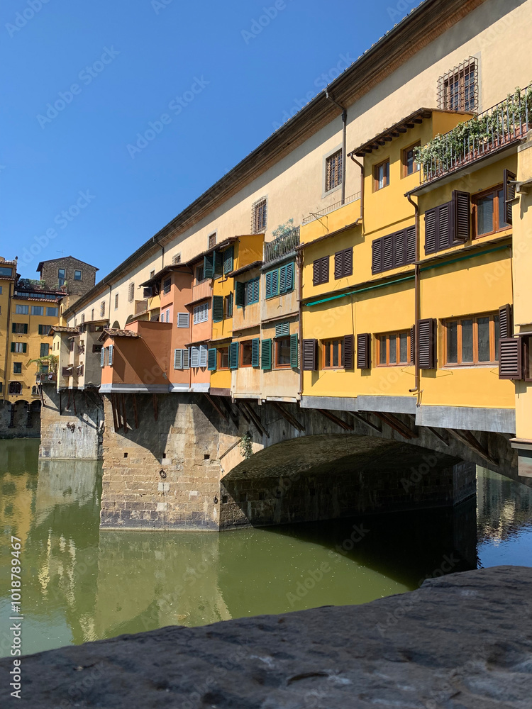 View of Ponte Vecchio Bridge in Florence View of Ponte Vecchio Bridge in Florence