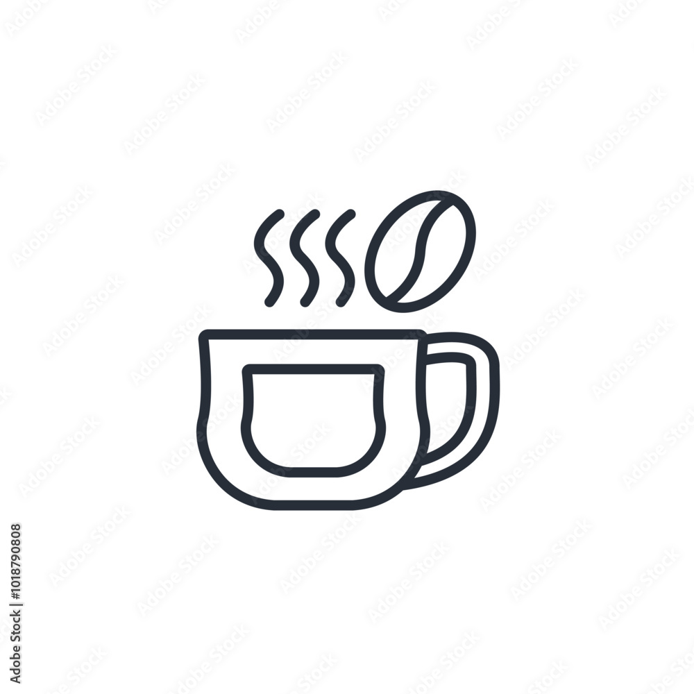 coffee icon. vector.Editable stroke.linear style sign for use web design,logo.Symbol illustration. coffee icon. vector.Editable stroke.linear style sign for use web design,logo.Symbol illustration.