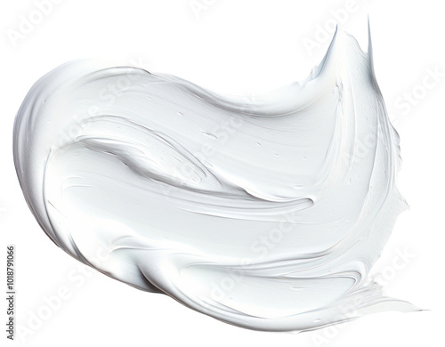 PNG Flat pale white paint brushstroke white background abstract pattern.