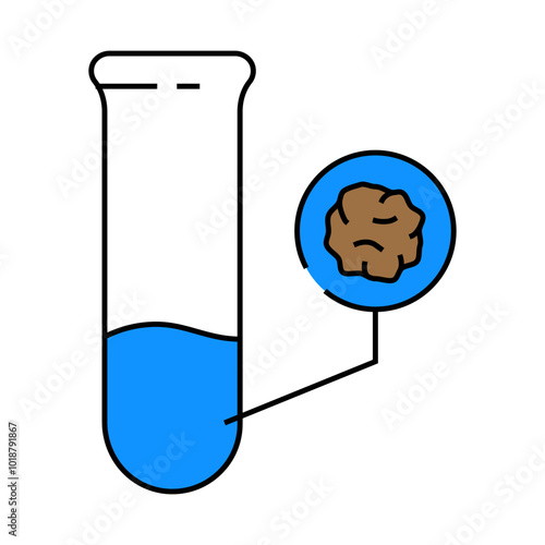contaminant detection hydrogeologist line icon vector. contaminant detection hydrogeologist sign. isolated symbol illustration