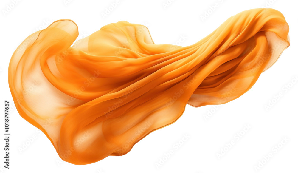 PNG Orange Wool fabric petal white background simplicity.