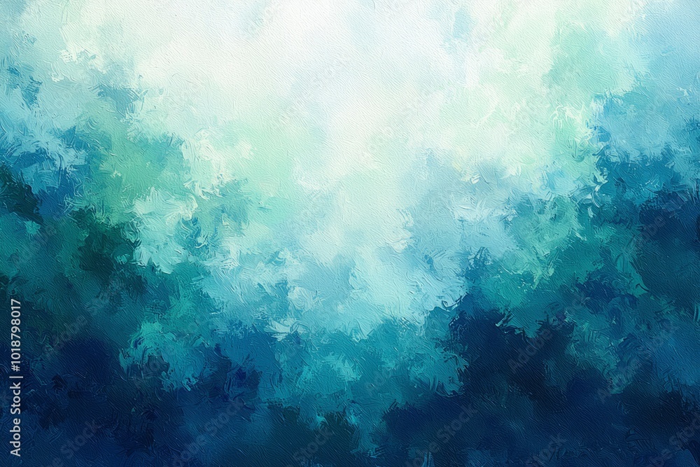 Abstract Blue and Green Paint Texture with a White Center Abstract Blue and Green Paint Texture with a White Center