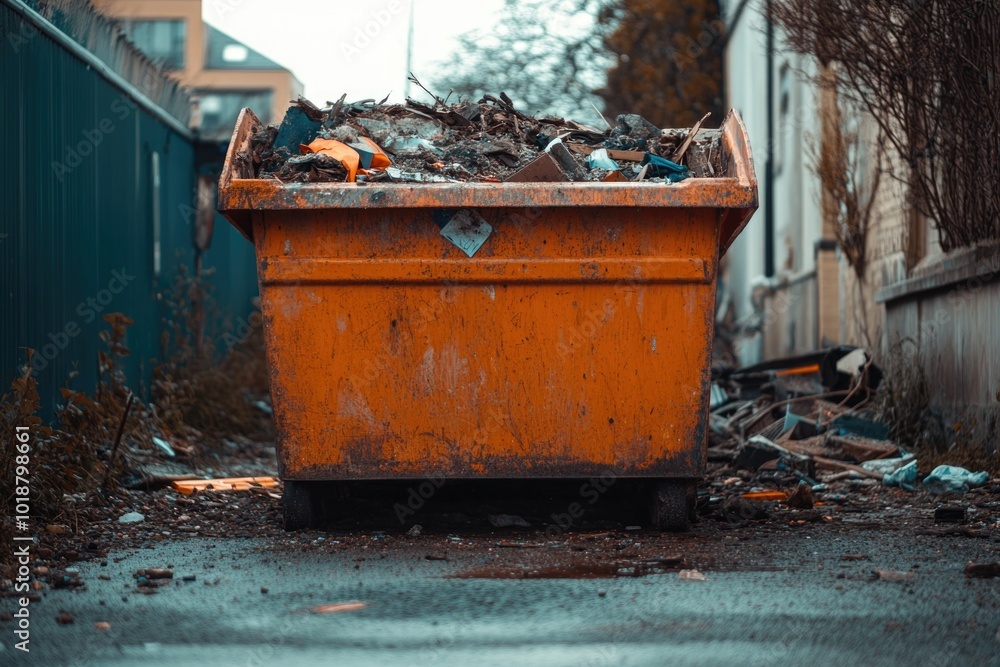 A pile of garbage sitting on the side of a road, ready for pickup A pile of garbage sitting on the side of a road, ready for pickup
