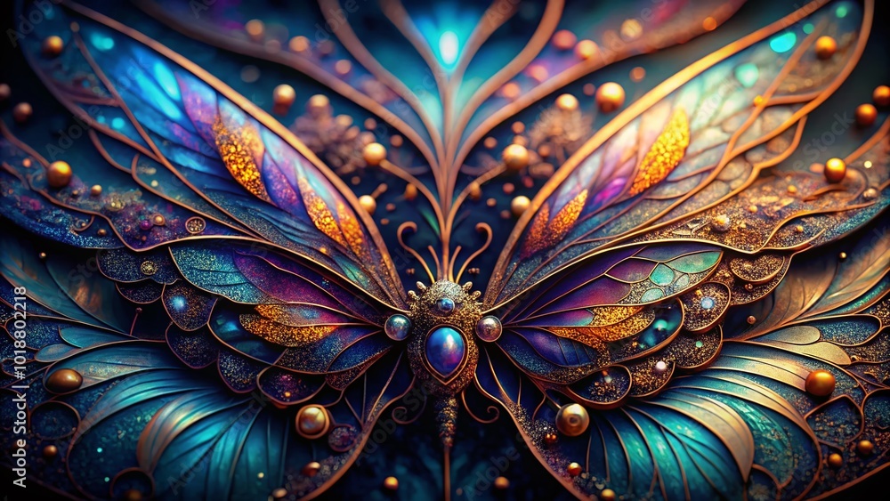Intricate Dark Fairy Wings Drawing with Elegant Patterns and Mysterious Aesthetic Elements in Detail Intricate Dark Fairy Wings Drawing with Elegant Patterns and Mysterious Aesthetic Elements in Detail