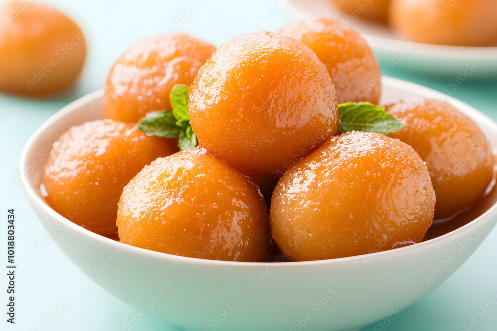 Gulab Jamun in a Bowl | Traditional Indian Sweet Soaked in Delicious Syrup Gulab Jamun in a Bowl | Traditional Indian Sweet Soaked in Delicious Syrup