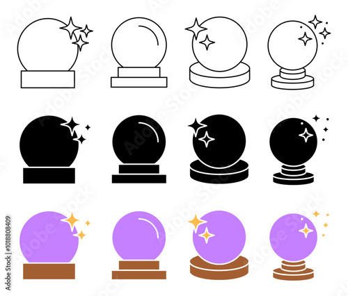 Crystal Ball Icon Set