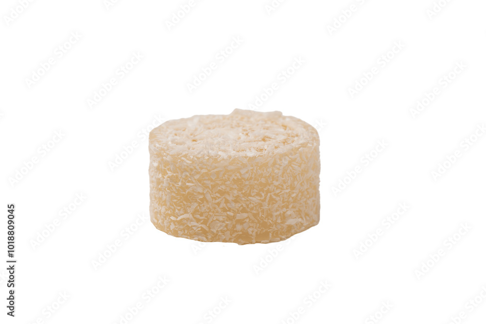 Coconut candy roll isolated on a white background. Coconut candy roll isolated on a white background.