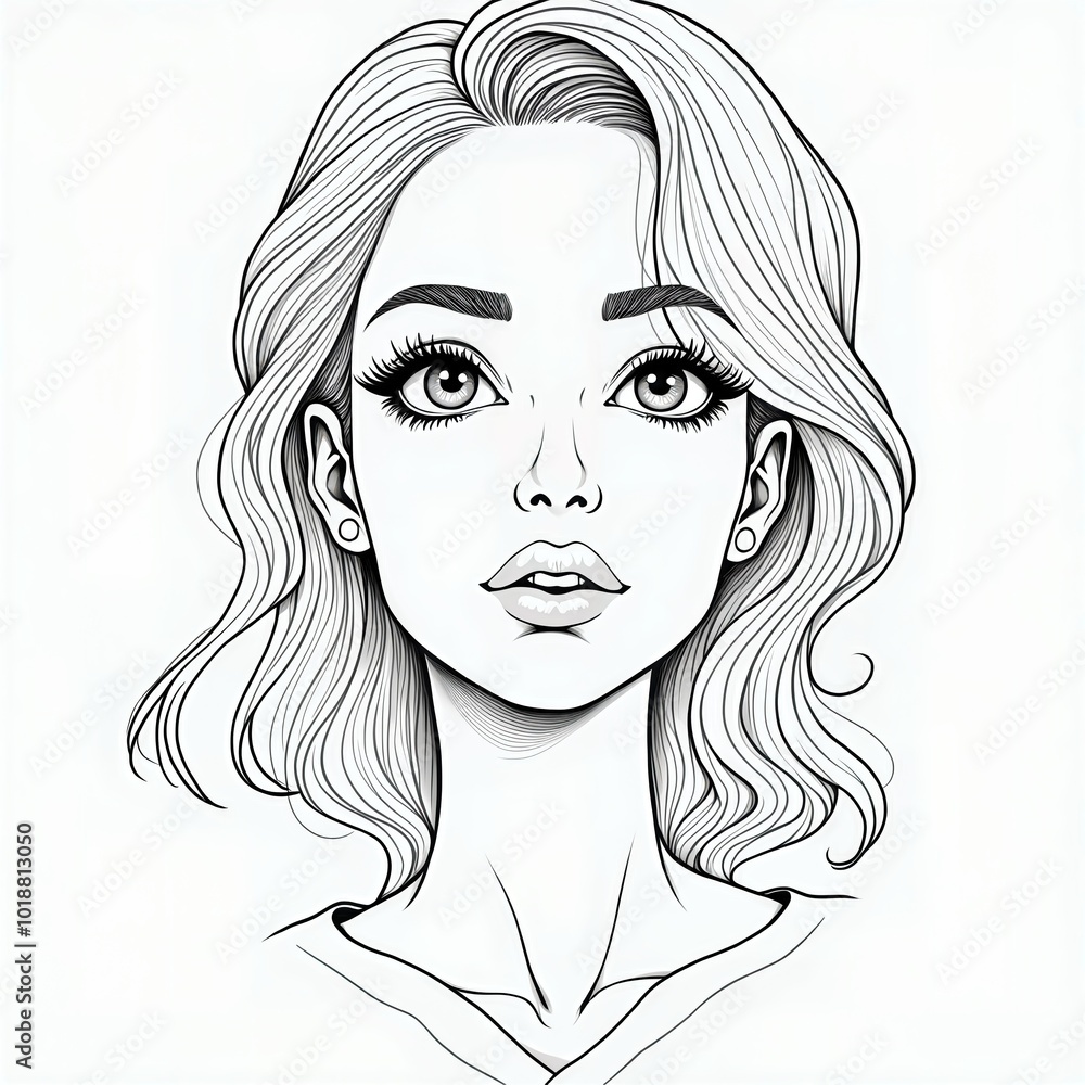 Fototapeta premium Beautiful Woman Portrait