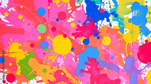 Artifical Intelligence generated abstract colorful background.  AI generated image.