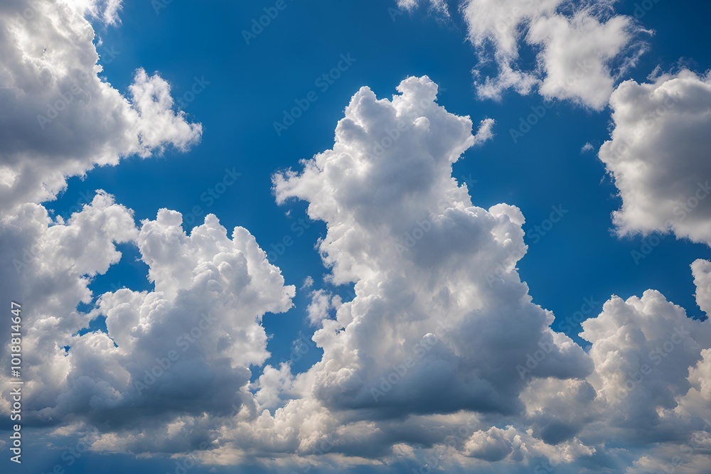 Blue Cloudy Sky, Sky with Clouds Blue Cloudy Sky, Sky with Clouds