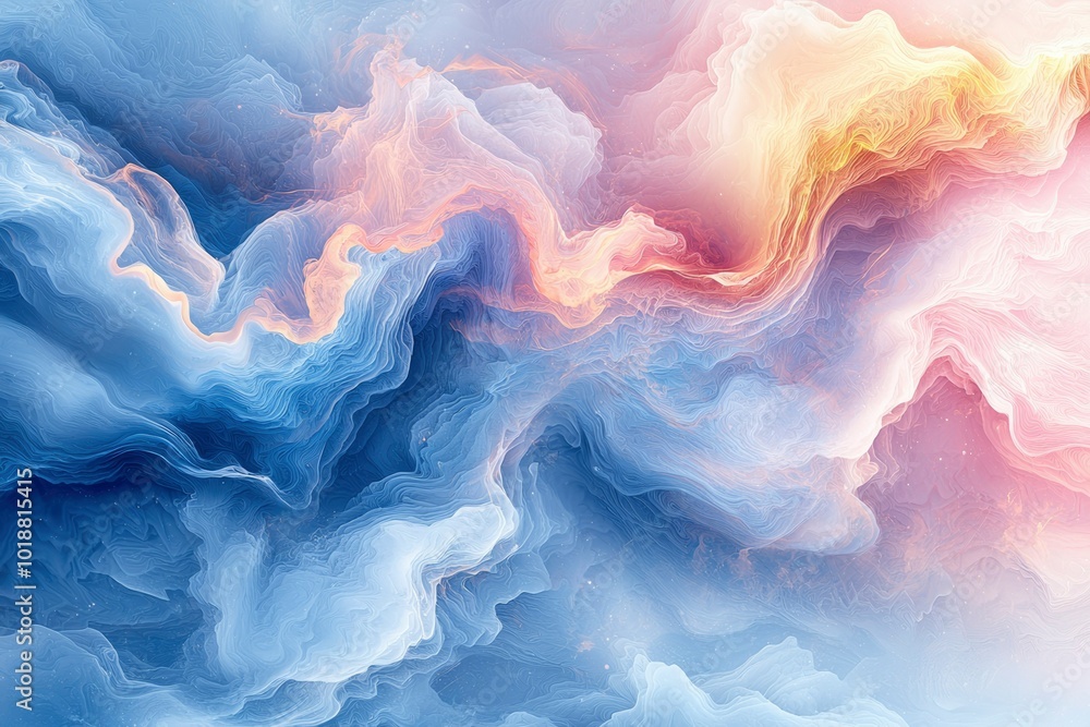 Abstract Swirling Pastel Colors with White Lines Abstract Swirling Pastel Colors with White Lines