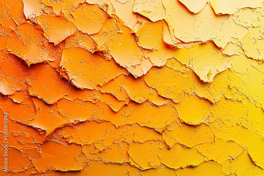 Abstract Painting with Thick Golden and Yellow Paint Abstract Painting with Thick Golden and Yellow Paint