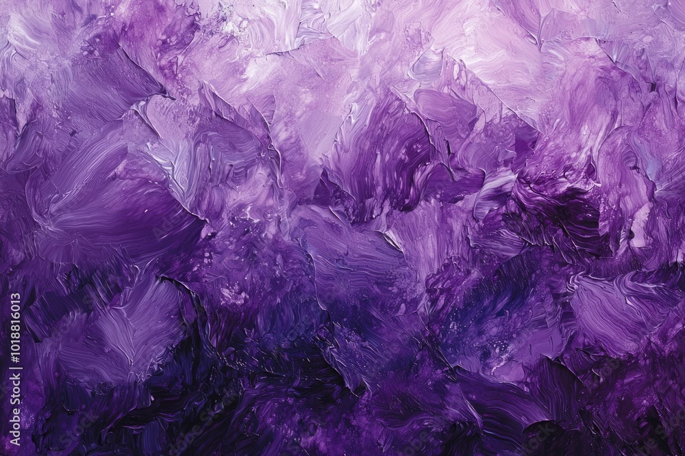 Abstract Purple and White Impasto Painting Abstract Purple and White Impasto Painting