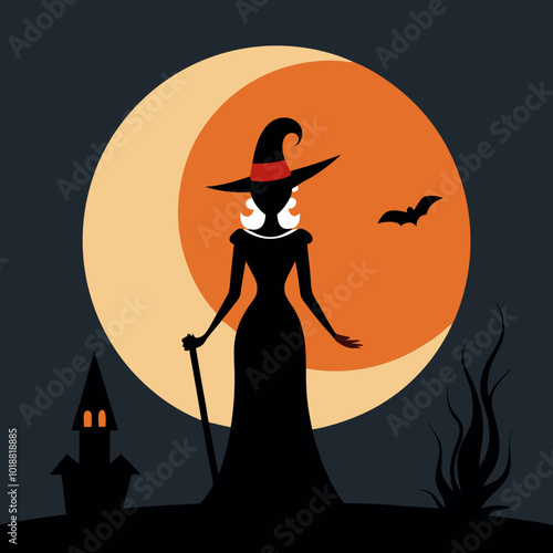 This modern and sophisticated Halloween party invitation is sure to impress your guests and set the tone for a spooky and stylish celebration.