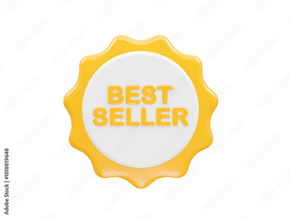 Best seller icon 3d rendering illustration Best seller icon 3d rendering illustration