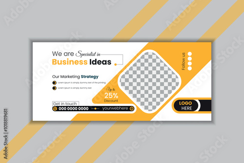 Digital Facebook cover design template
